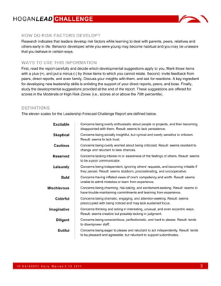 Hogan Development Survey (HDS) Report | PDF