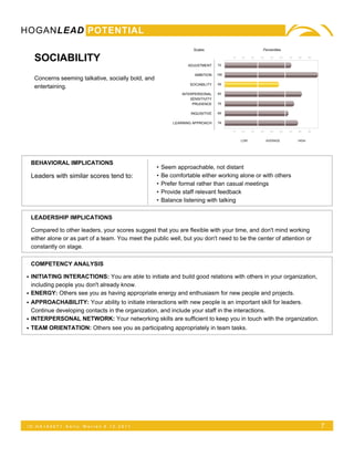 Hogan Personality Inventory (HPI) Report Slide 8