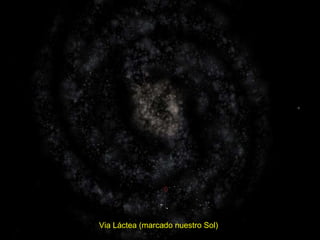 Via Láctea (marcado nuestro Sol)  