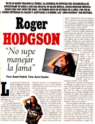 Hogdson, Roger. Entrevista