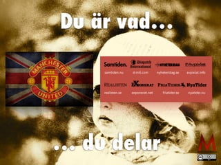 Du är vad…
… du delar
 