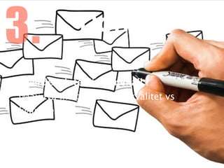 Överdela inte ditt innehåll
!

(Max två inlägg per dag, kvalitet vs
kvantitet)
3. Don’ts
 