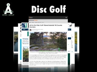 Disc Golf
 