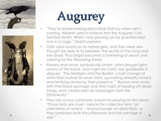 Augurey Riddle Hogwarts Professors, Mythic Pantheons | PPT