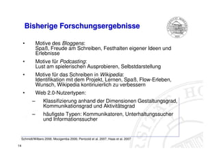 Web 2.0 aus Sicht der Mediennutzer (Taddicken et al)