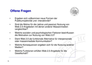Web 2.0 aus Sicht der Mediennutzer (Taddicken et al)