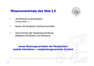 Web 2.0 aus Sicht der Mediennutzer (Taddicken et al)