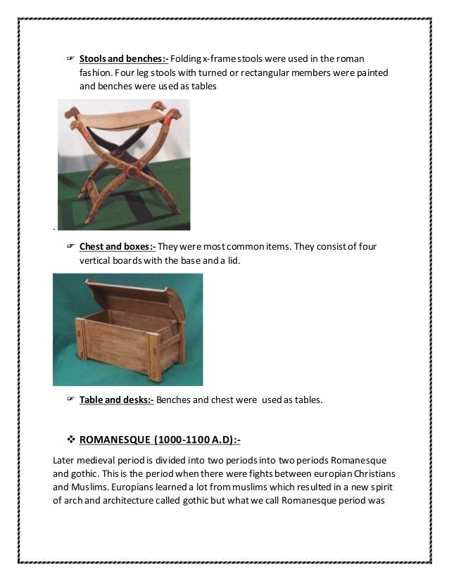 HISTORY OF FURNITURE IN INTERIOR DESIGN