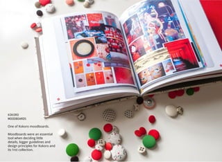 KOKORO
MOODBOARDS
One of Kokoro moodboards.
Moodboards were an essential
tool when deciding little
details, bigger guidelines and
design principles for Kokoro and
its ﬁrst collection.
 