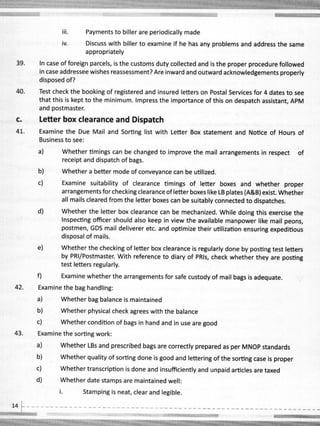 Postal Box Inspection Form HEAD OFFICE AND GENERAL POST OFFICE INSPECTION QUESTIONARIE.pdf