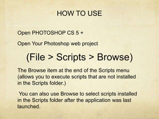 Hoist: Major Project (a Photoshop script to convert PSD to web) | PPT