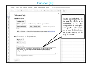 Publicar (III) 