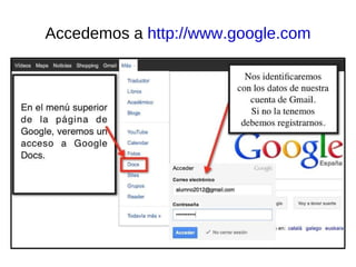 Accedemos a  http://www.google.com 
