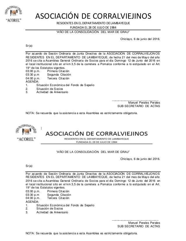 MODELO DE CITACION, ACOREL