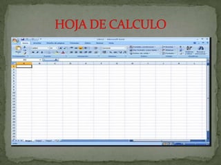 Hoja de calculo