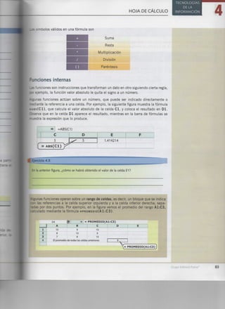 Hoja de cálculo (excel)