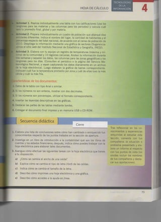 Hoja de cálculo (excel)