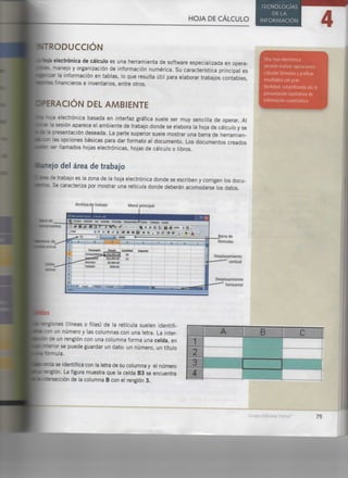 Hoja de cálculo (excel)