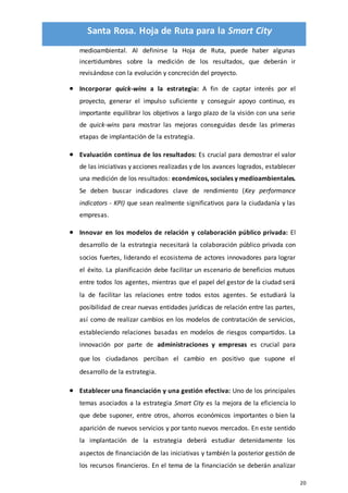 Hoja de ruta smart city santa rosa | PDF
