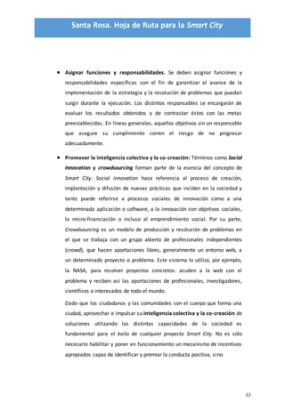Hoja de ruta smart city santa rosa | PDF