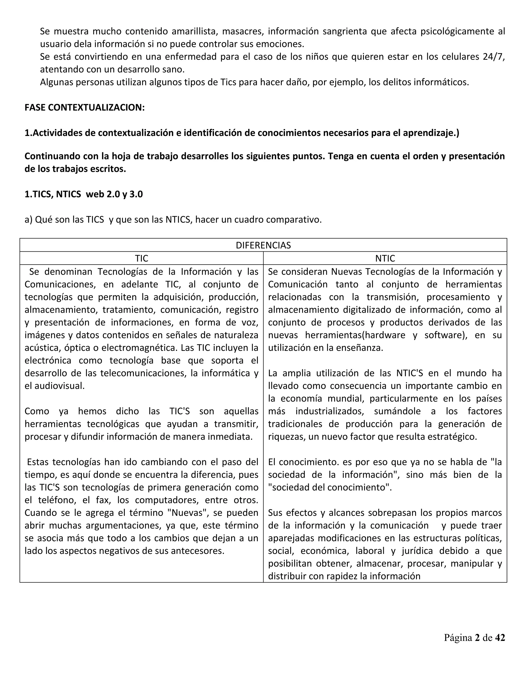 13 Comparaciones Espaol Ele Hojas De Trabajo Pdf Doc