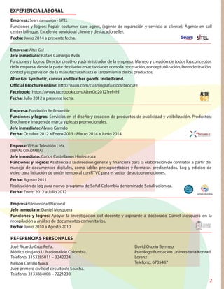 Hoja de vida2015 | PDF