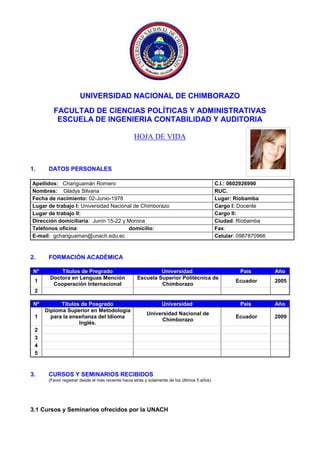 UNIVERSIDAD NACIONAL DE CHIMBORAZO
FACULTAD DE CIENCIAS POLÍTICAS Y ADMINISTRATIVAS
ESCUELA DE INGENIERIA CONTABILIDAD Y A...