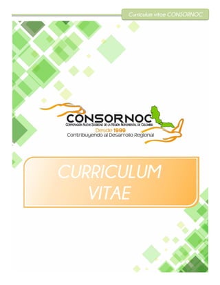 Curriculum vitae CONSORNOC
CURRICULUM
VITAE
 