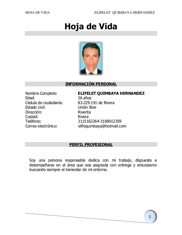 hoja de vida elifelet quimabaya 1 638