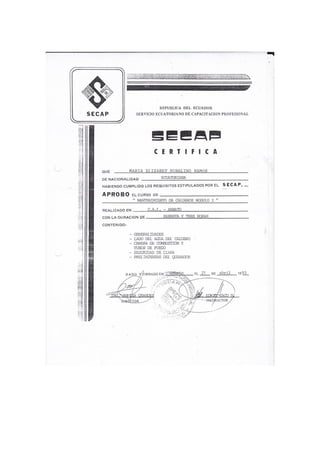 Hoja de vida maria robalino 