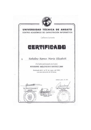 Hoja de vida maria robalino 