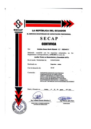 Hoja de vida maria robalino 