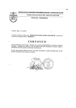 Hoja de vida maria robalino 