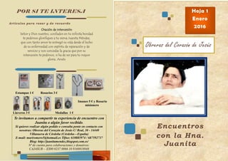 Artículos para rezar y de recuerdo
POR SI TE INTERESA
Estampas 1 € Rosarios 3 €
Llaveros 3 € Medallas 1 €
Imanes 5 € y Ros...