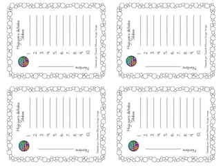 Hojaparadictados
Silabas
1.__________________
2.__________________
3.__________________
4.__________________
5.__________________
6.__________________
7.__________________
8.__________________
9.__________________
10.__________________
Hojaparadictados
Silabas
1.__________________
2.__________________
3.__________________
4.__________________
5.__________________
6.__________________
7.__________________
8.__________________
9.__________________
10.__________________
Hojaparadictados
Silabas
1.__________________
2.__________________
3.__________________
4.__________________
5.__________________
6.__________________
7.__________________
8.__________________
9.__________________
10.__________________
Hojaparadictados
Silabas
1.__________________
2.__________________
3.__________________
4.__________________
5.__________________
6.__________________
7.__________________
8.__________________
9.__________________
10.__________________
Nombre;_____________________Nombre;_____________________
Nombre;_____________________Nombre;_____________________
Diseñadopor:DocenteMauricioVargasVargas
Diseñadopor:DocenteMauricioVargasVargas
Diseñadopor:DocenteMauricioVargasVargas
Diseñadopor:DocenteMauricioVargasVargas
 