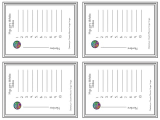 Hojaparadictados
Silabas
1.__________________
2.__________________
3.__________________
4.__________________
5.__________________
6.__________________
7.__________________
8.__________________
9.__________________
10.__________________
Hojaparadictados
Silabas
1.__________________
2.__________________
3.__________________
4.__________________
5.__________________
6.__________________
7.__________________
8.__________________
9.__________________
10.__________________
Hojaparadictados
Silabas
1.__________________
2.__________________
3.__________________
4.__________________
5.__________________
6.__________________
7.__________________
8.__________________
9.__________________
10.__________________
Hojaparadictados
Silabas
1.__________________
2.__________________
3.__________________
4.__________________
5.__________________
6.__________________
7.__________________
8.__________________
9.__________________
10.__________________
Nombre;_____________________Nombre;_____________________
Nombre;_____________________Nombre;_____________________
Diseñadopor:DocenteMauricioVargasVargas
Diseñadopor:DocenteMauricioVargasVargas
Diseñadopor:DocenteMauricioVargasVargas
Diseñadopor:DocenteMauricioVargasVargas
 