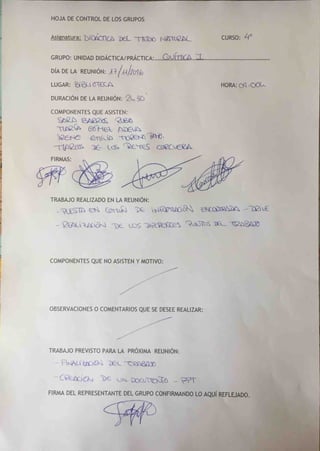 Hojas de control dmn