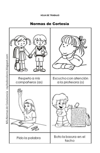 117
HOJA DE TRABAJO
Normas de Cortesía
 