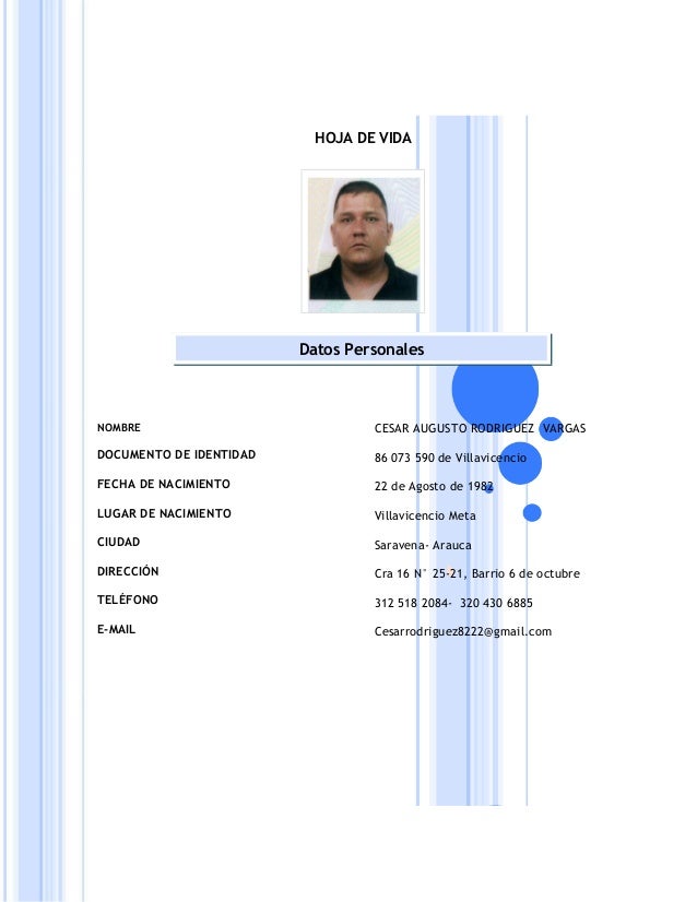 Hojas de vida max