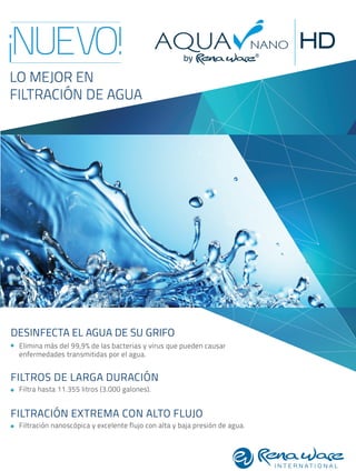 Filtro de Agua Aqua/nano HD 