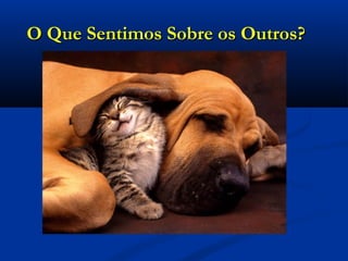 O Que Sentimos Sobre os Outros?O Que Sentimos Sobre os Outros?
 