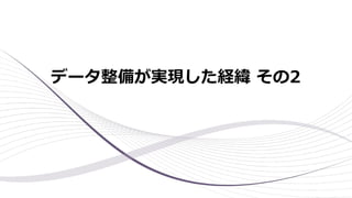 データ整備が実現した経緯 その2
 