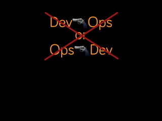 Dev🔫Ops
or
Ops🔫Dev

 