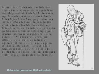 Katsushika Hokusai,em 1839 auto-retrato   