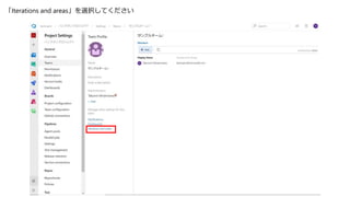 「Iterations and areas」を選択してください
 