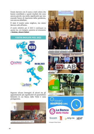 40
Campagna Tempo Sospeso
Armolipid - Mettici il cuore Talks
MY LAB by MBA
Mutualità e Solidarietà a Palazzo Salerno - Nap...