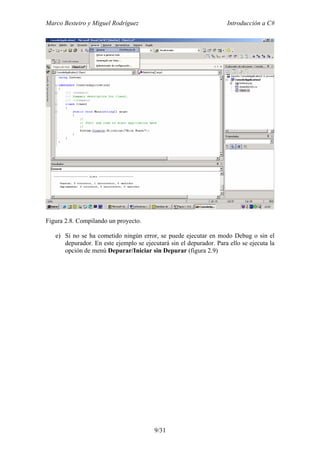 primer codigo con C sharp | PDF