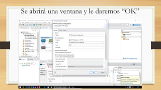 Se abrirá una ventana y le daremos “OK”
 