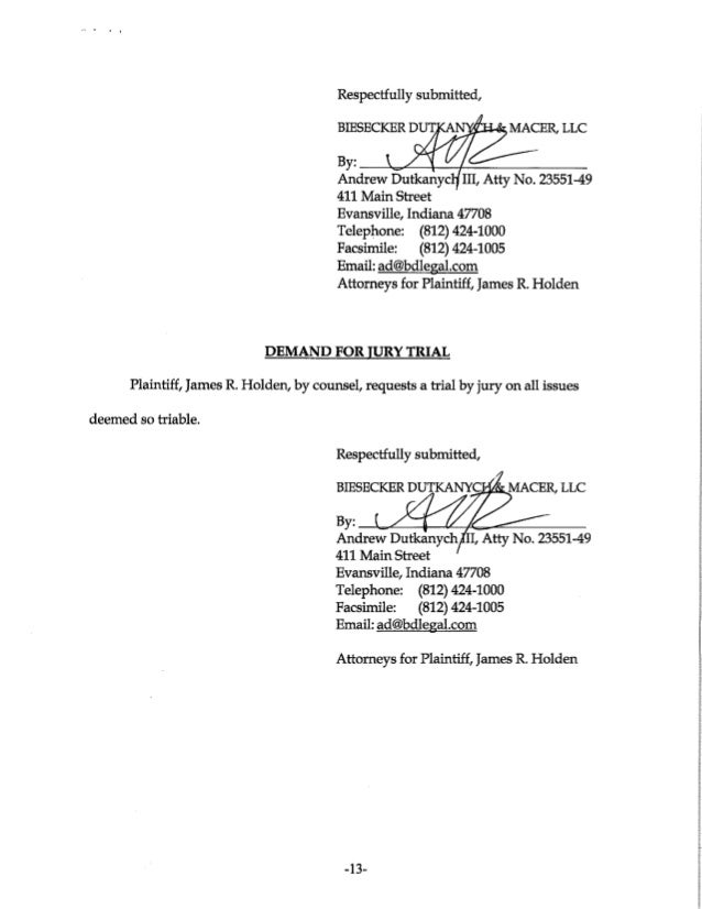 Holden v. State of Indiana