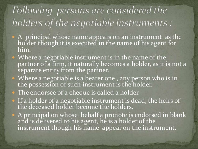 Holder holder in due course Holder holder in due course